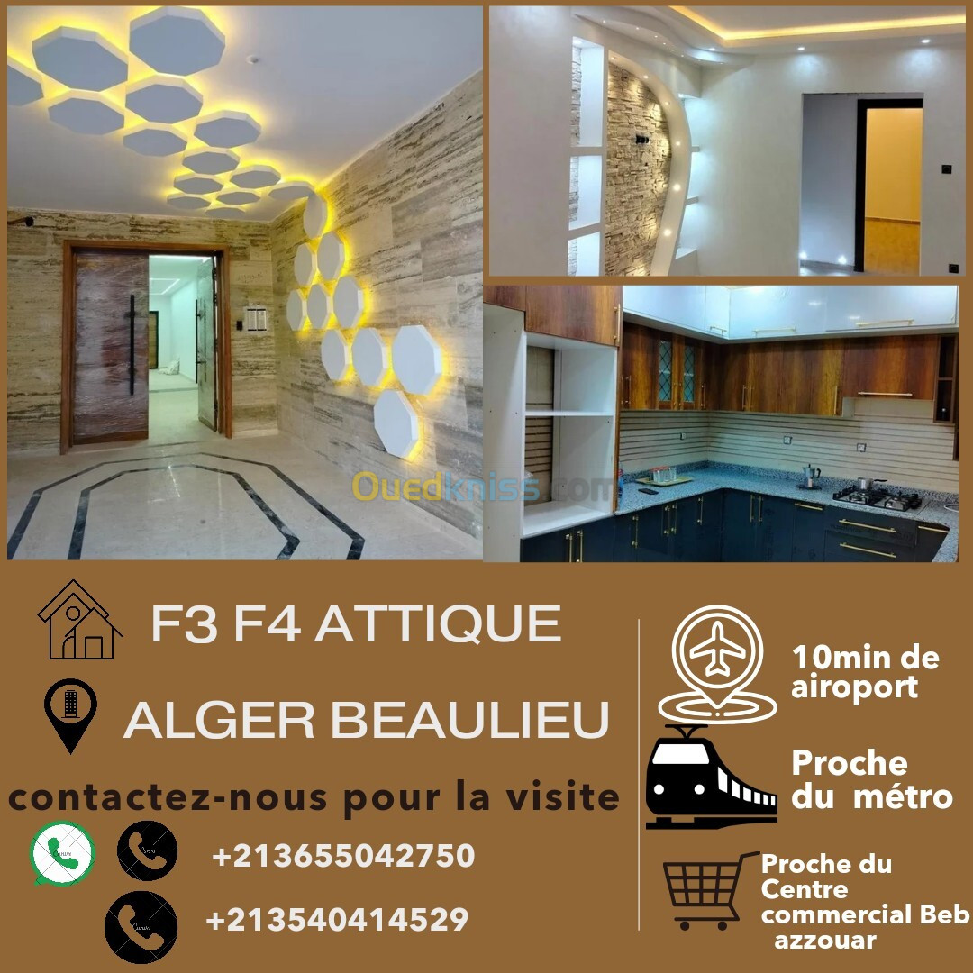 Vente Appartement F3 Alger El harrach