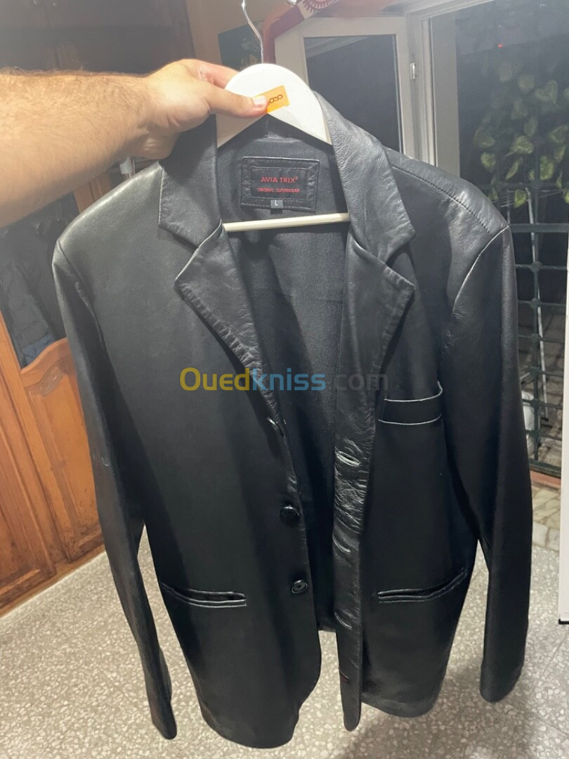 Veste véritable cuir venu de suisse