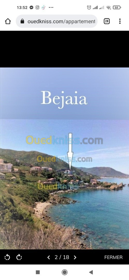 Location vacances Appartement F02 Bejaia Bejaia