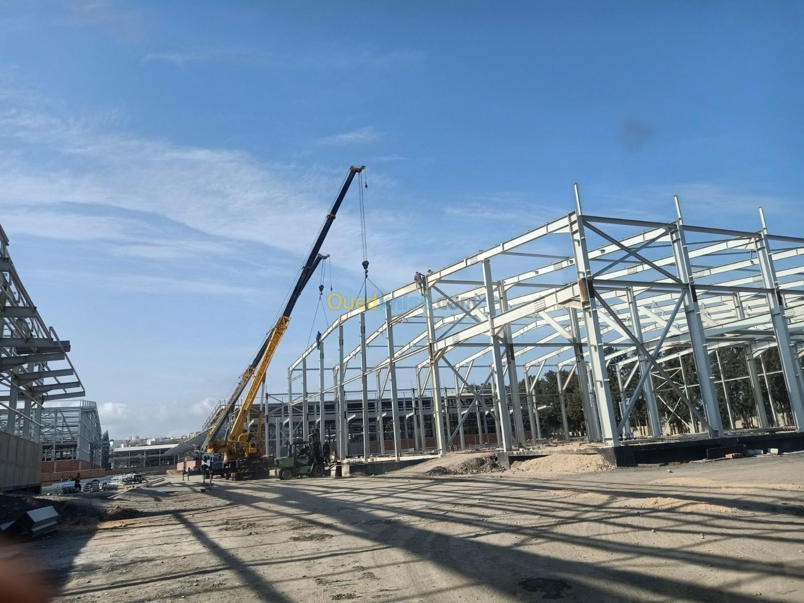 hangar en charpente métallique