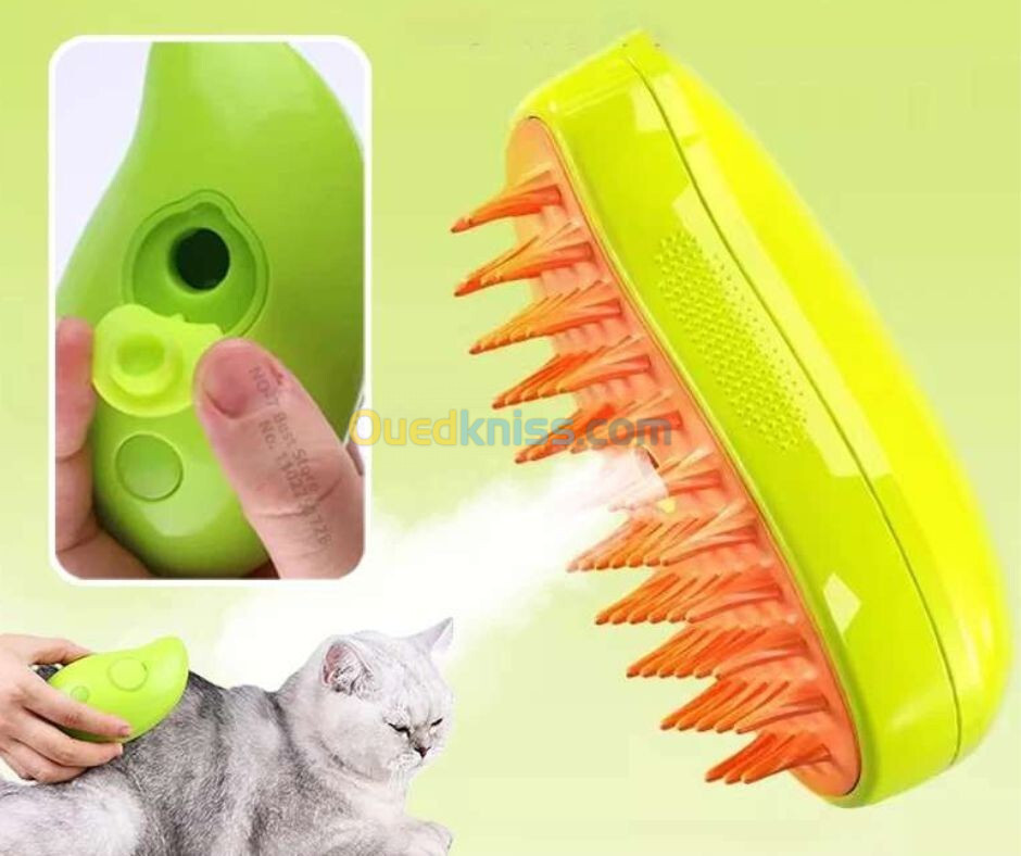 Brosse de massage à vapeur pour chat et chien فرشاة تدليك بالبخار للكلاب والقطط