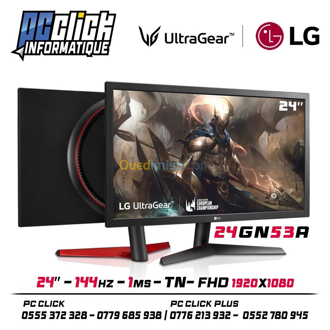 Moniteur LG 24'' ULTRAGEAR 144HZ TN 1080P