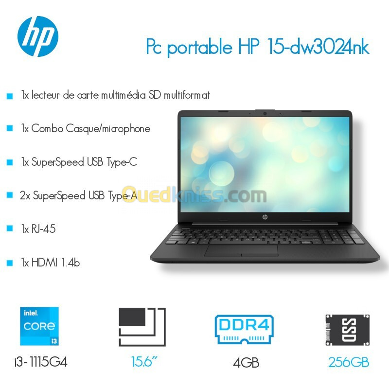  Laptop HP 15-dw3024nk