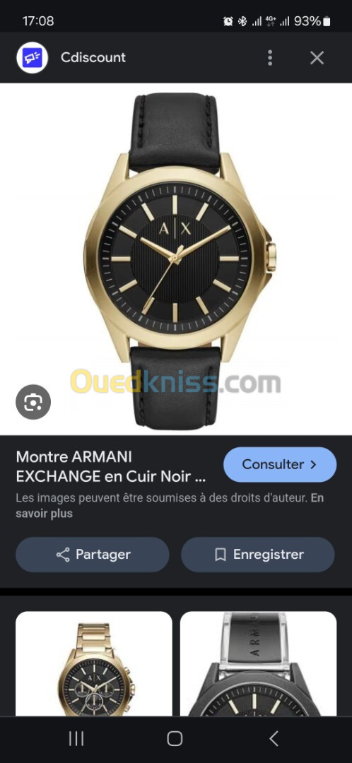 Montre homme classique 