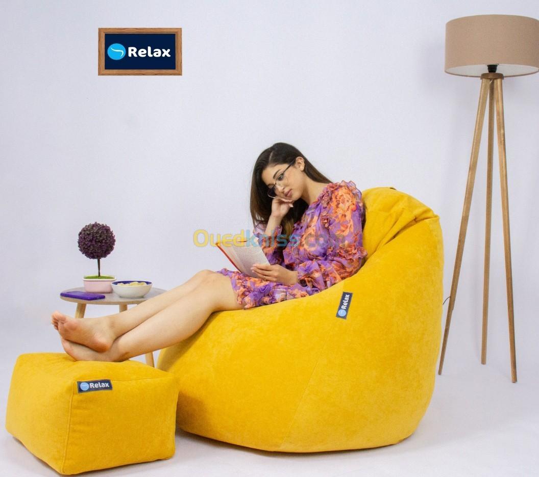 Pouf beanbag Poire Grande Orthopédique pour un Soutien Optimal.