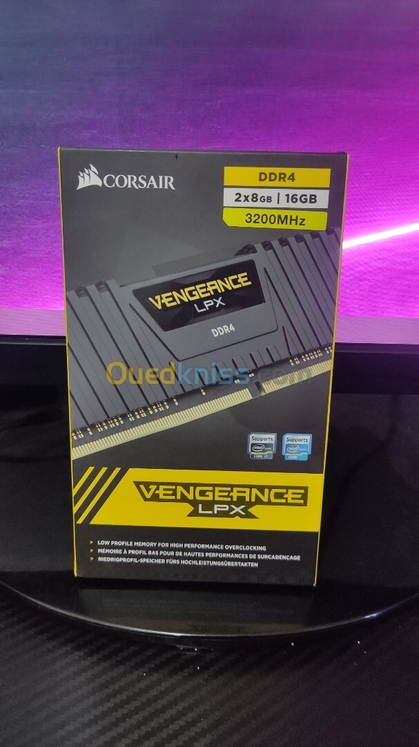 RAM CORSAIR 16GO 2x8GO 3200MHZ VENGEANCE LPX DDR4