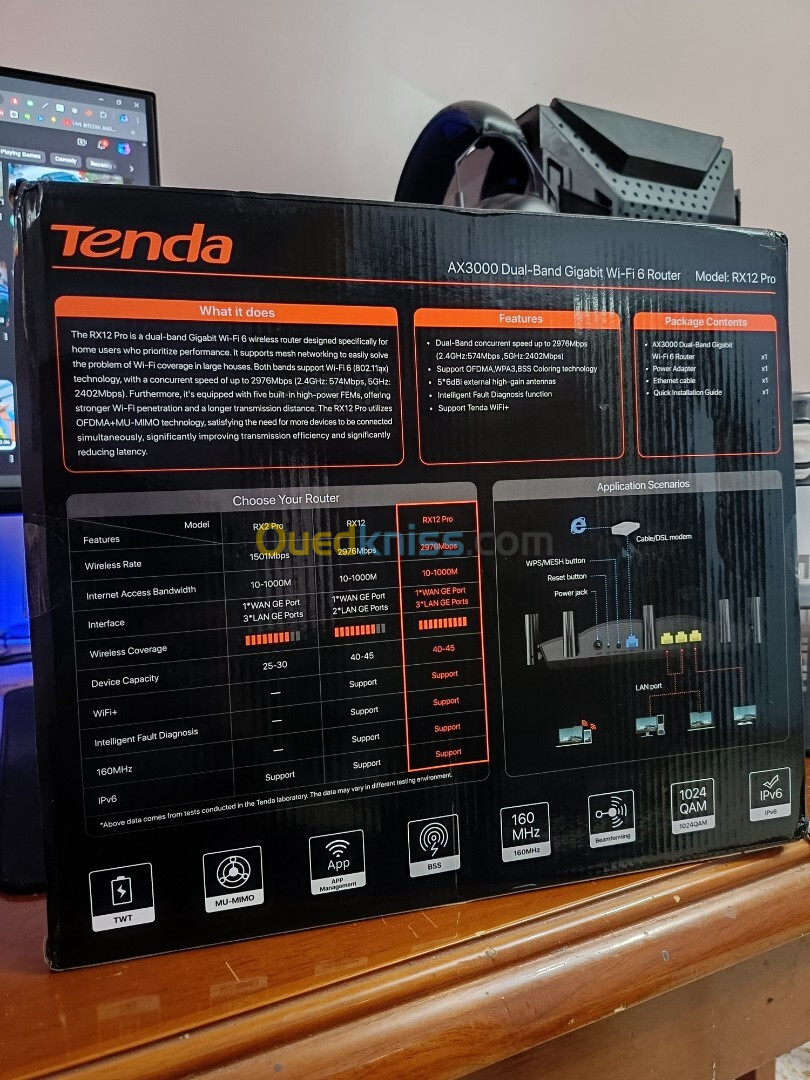 Tenda Rx12 Pro Wifi6 