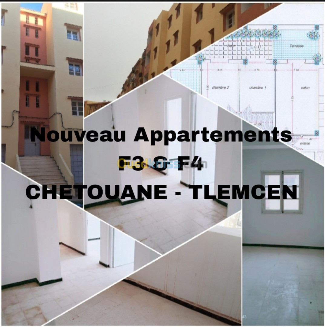 Vente Appartement F4 Tlemcen Chetouane