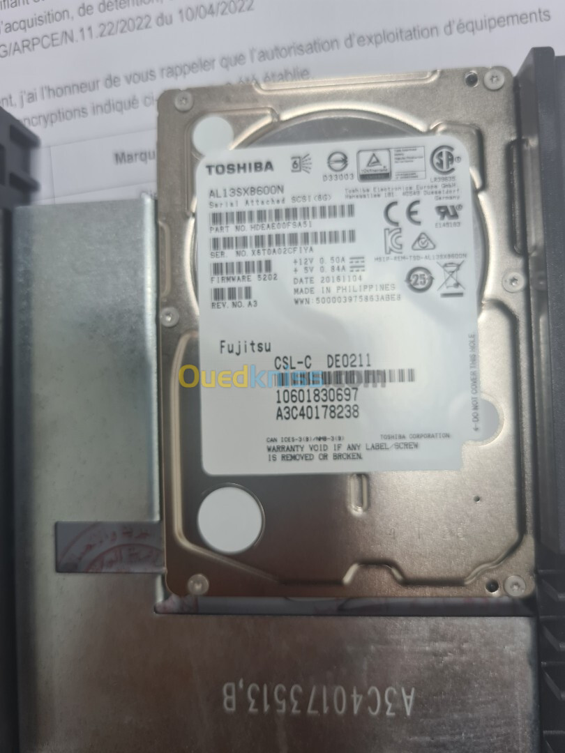 disque serveur rackable SAS 6G 600GB 15K