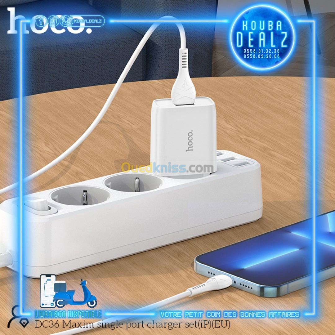 CHARGEUR HOCO 12W Fast ORIGINAL (PRIX CHOC) 