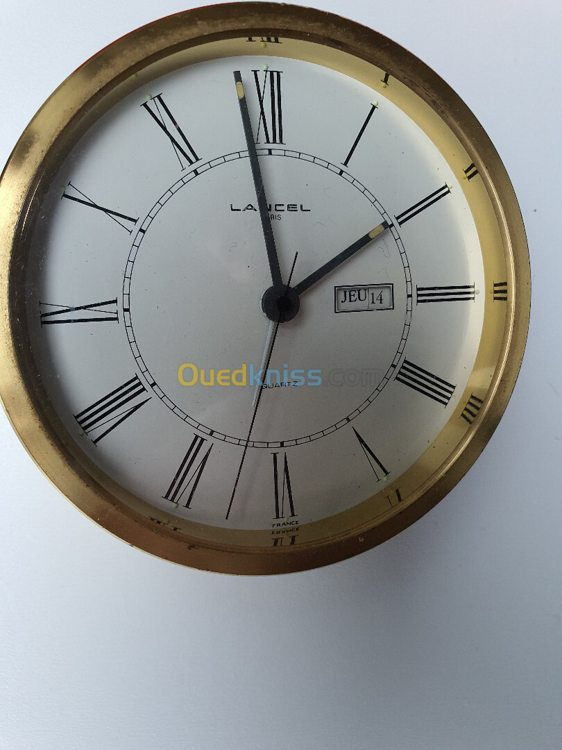 Pendulette de bureau quartz Lancel Germany, montre, horloge