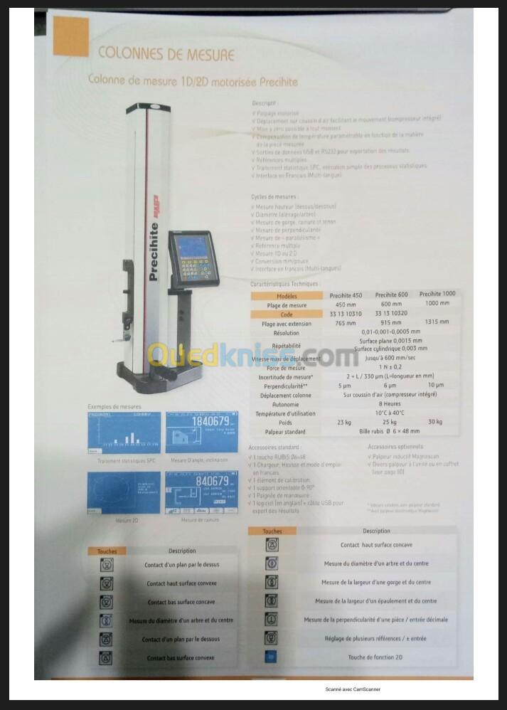 Outils de controle metrologie 