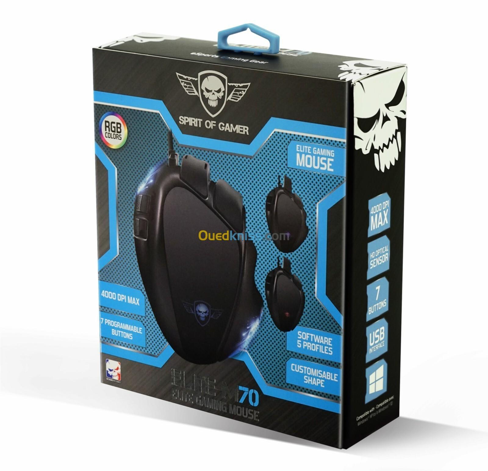 SOURIS USB SPRIT OF GAMER  ELITE-M70