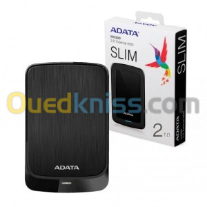 DISQUE DUR HDD EXTERNE 2.5" ADATA SLIM  1TB HV300 / 02TB HV320 /04TB HV320 