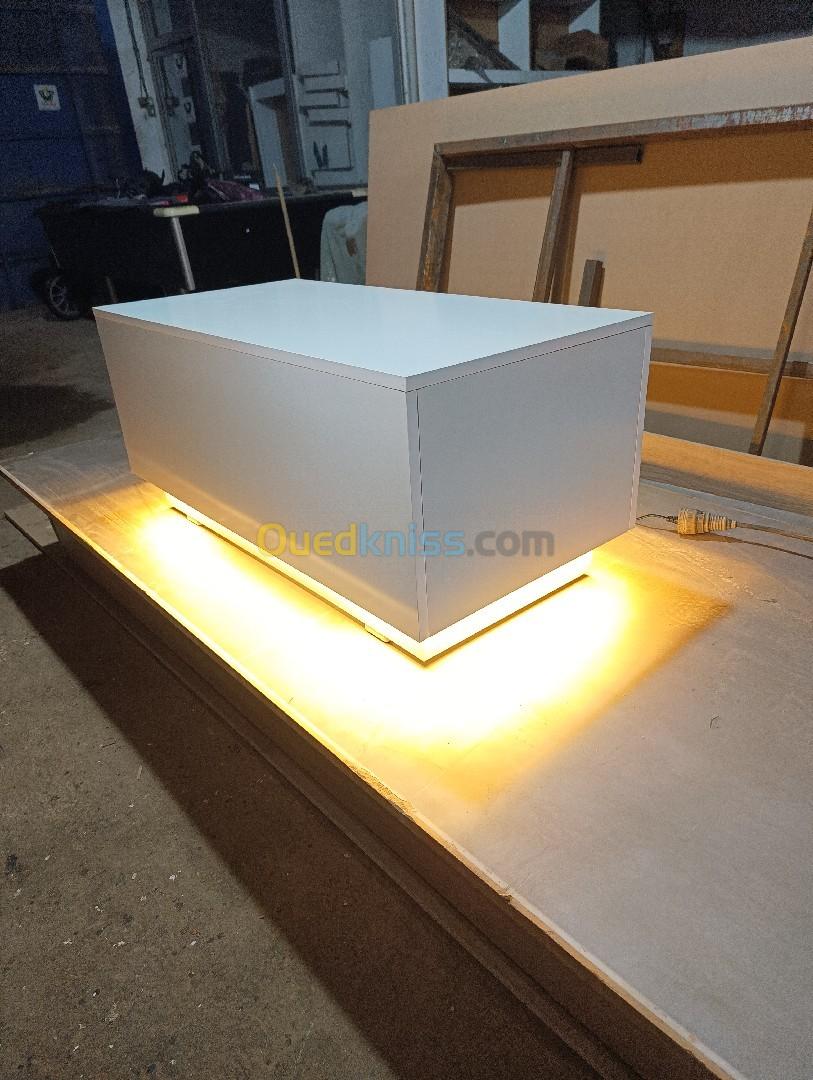 Table basse 50 100 avec led 