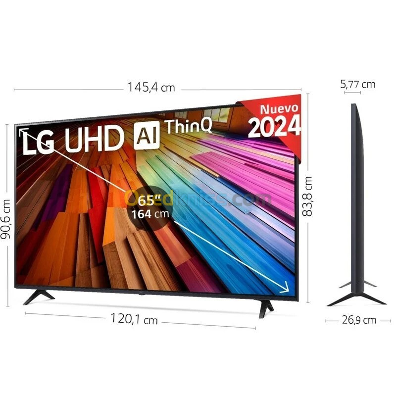 TV LG UHD Smart Resolution 4k 65 pouces 65UT80006LA