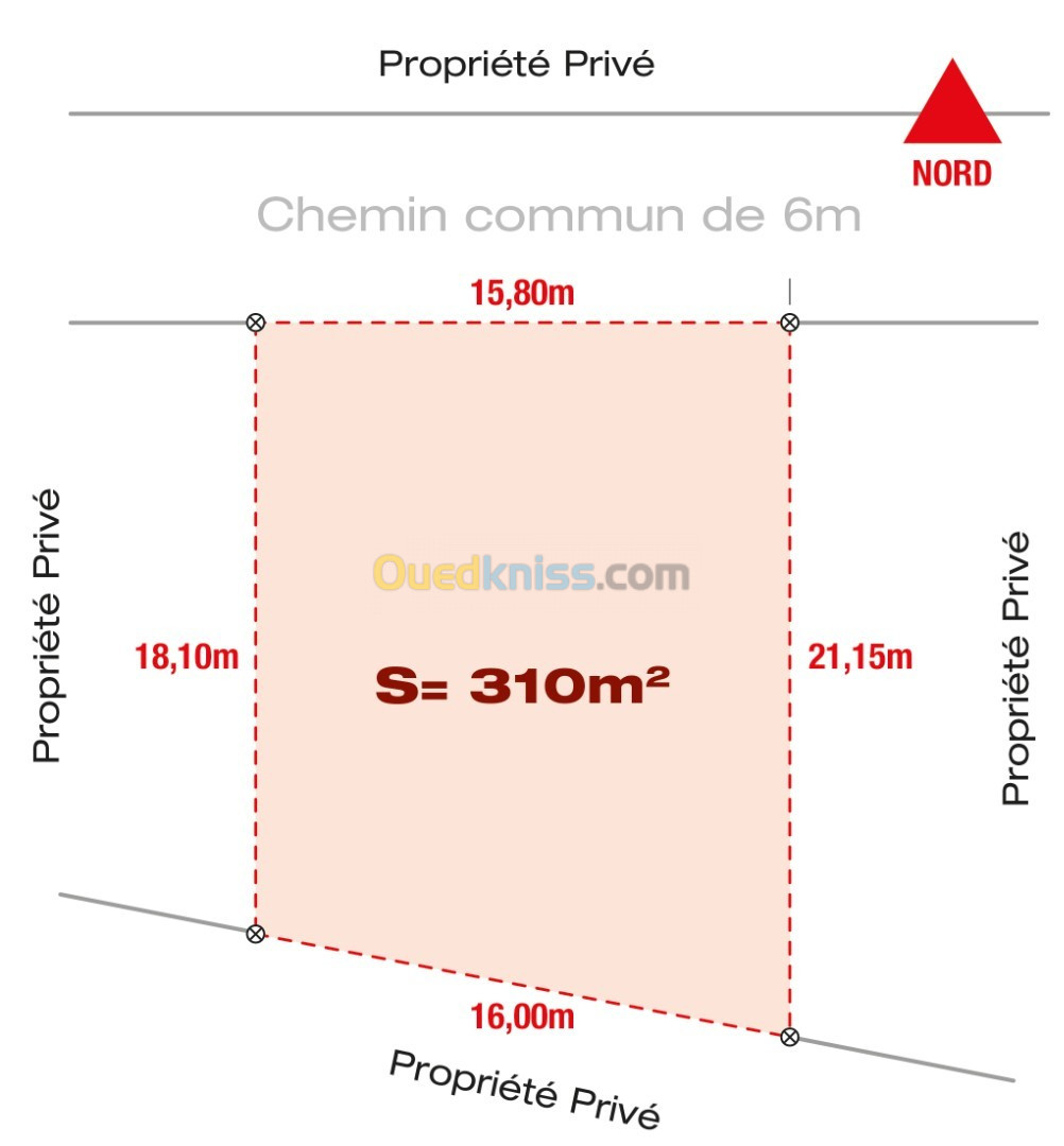 Vente Terrain Blida Guerrouaou