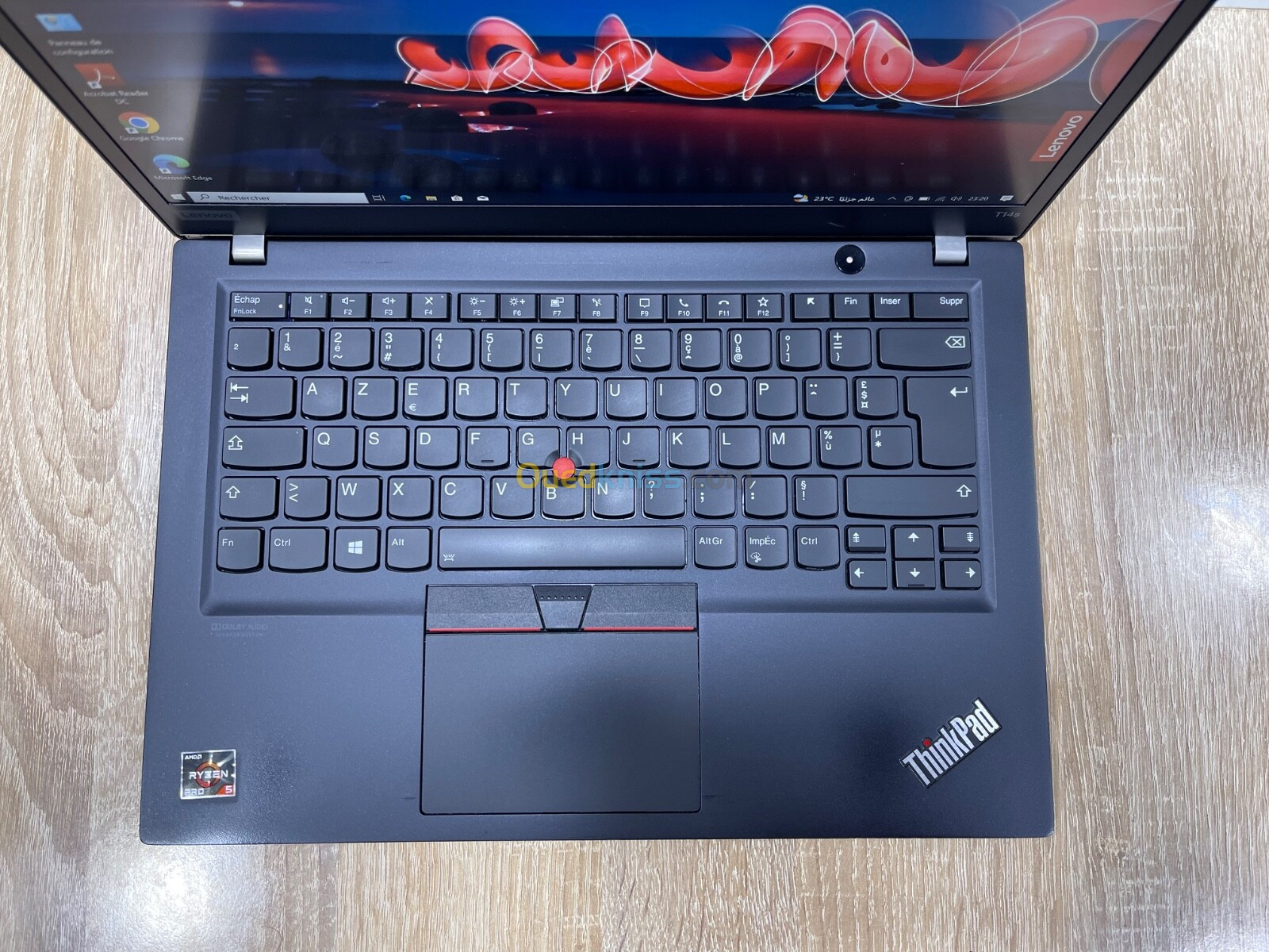 LENOVO THINKPAD T14s | RYZEN 5 Pro 4650U | RAM 8Go | SSD 256Go | Écran 14 FHD | clavier Lum | emprt 