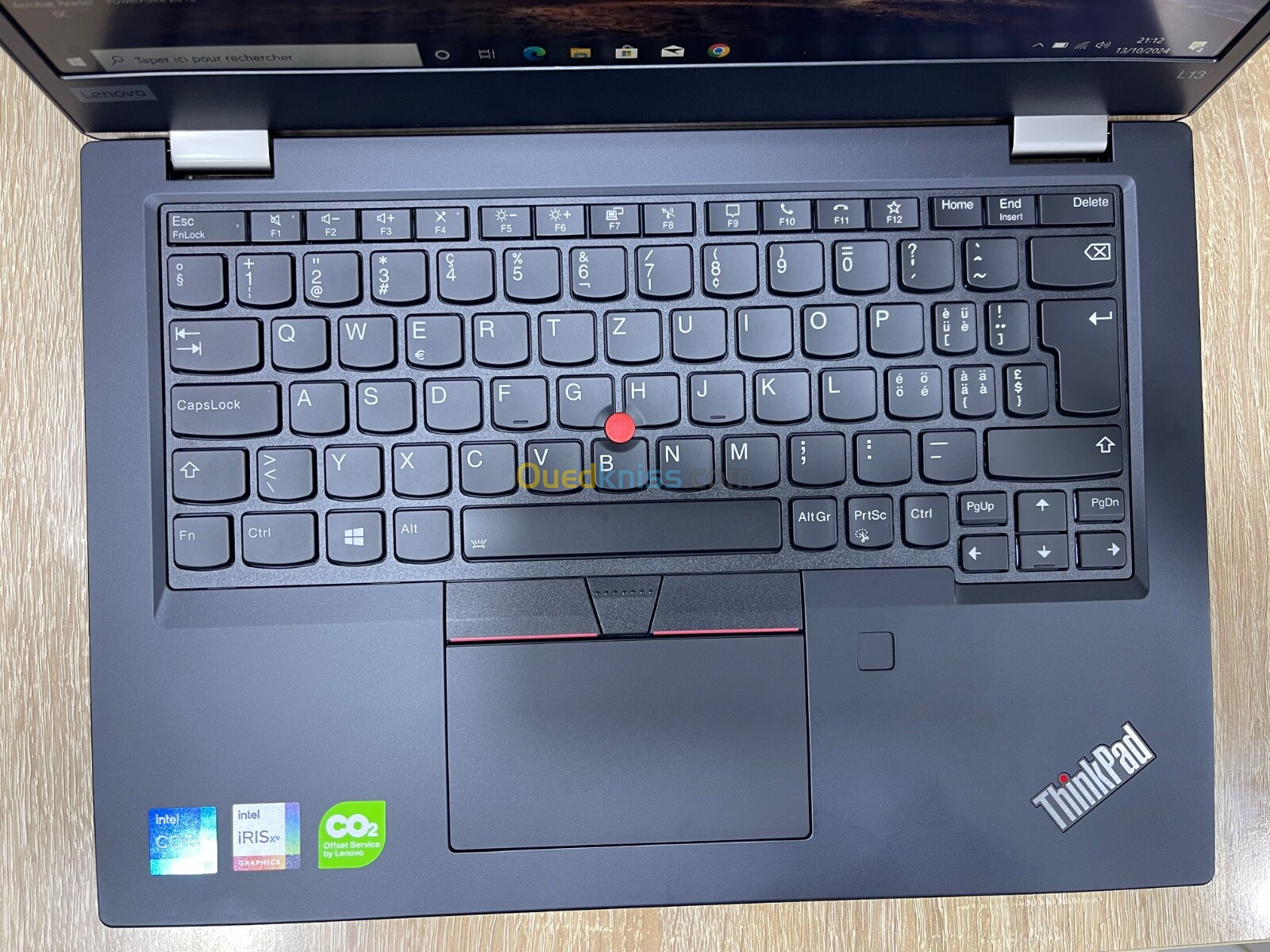 LENOVO THINKPAD L13 Gen 2 | i5 11ème | RAM 8Go | SSD 256Go | Écran 13,3 FHD | Clavier Lum | neuf 