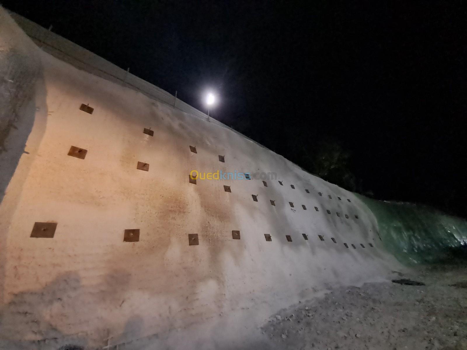 Projection de béton 