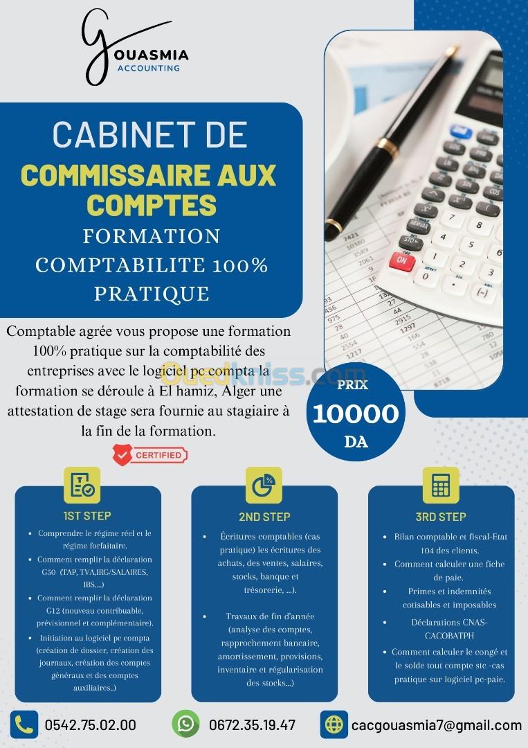 FORMATION COMPTABILITE 100% PRATIQUE