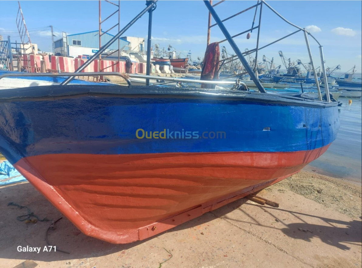 Barque peche et plaisance 6m 50 .moteur deutz 2 cylinder 10/10 avec poste a quai arzew