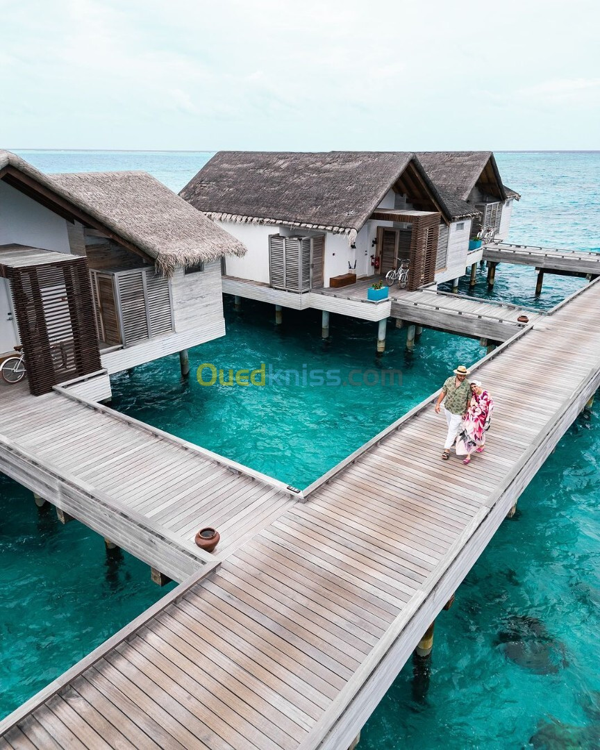 Voyage aux îles Maldives  chambre deluxe  Villa sur pilotis beach villa