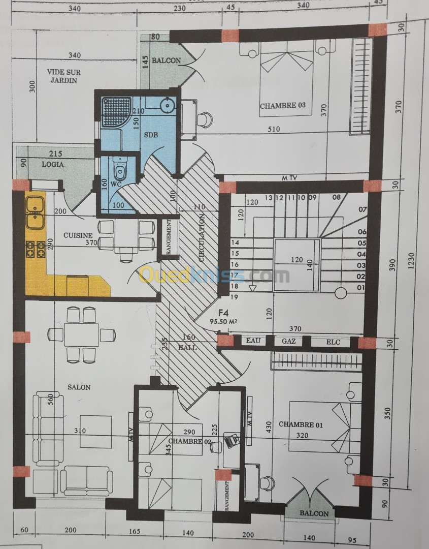 Vente Appartement F4 Jijel Jijel