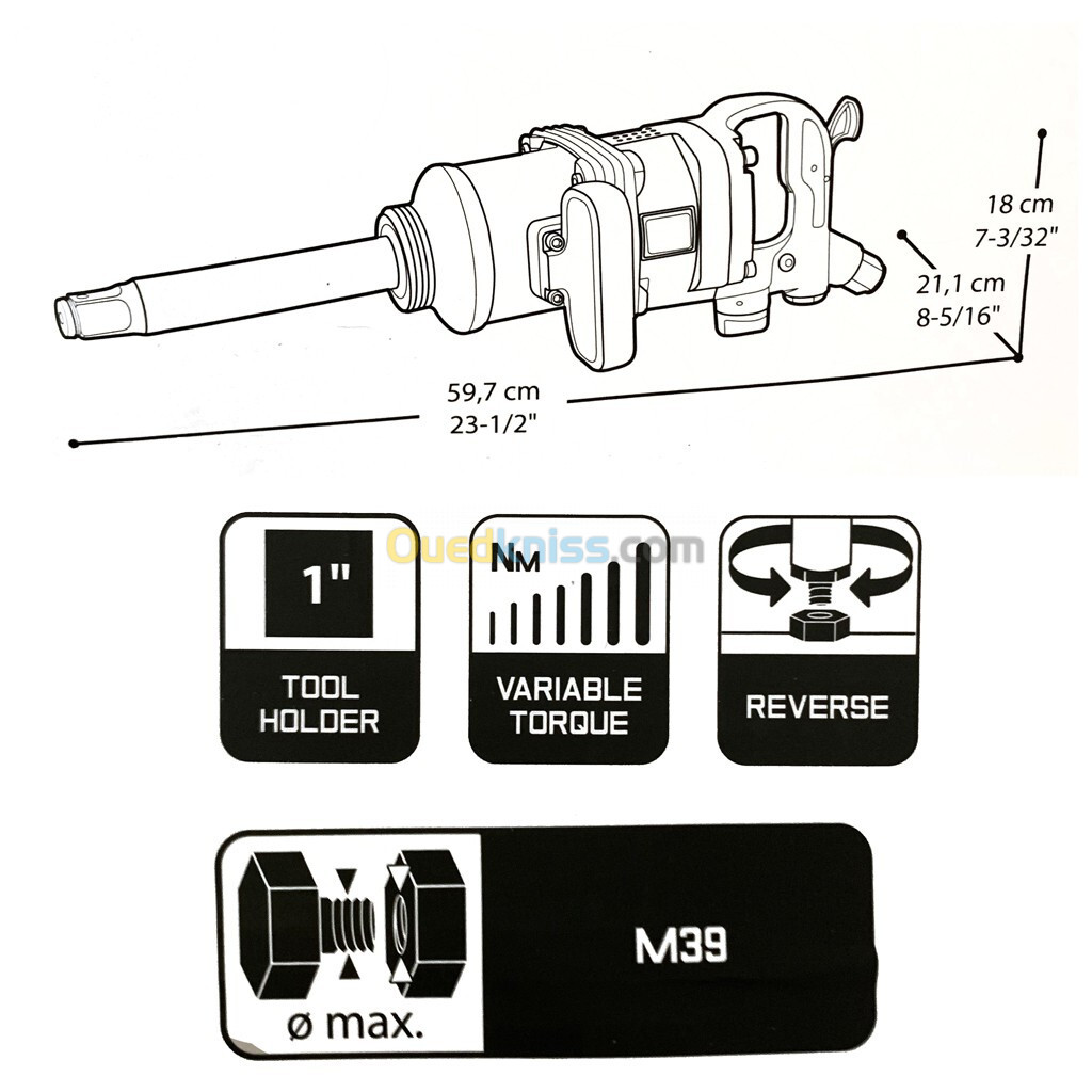 MARTEAU BURINEUR 45J 1700W CROWN