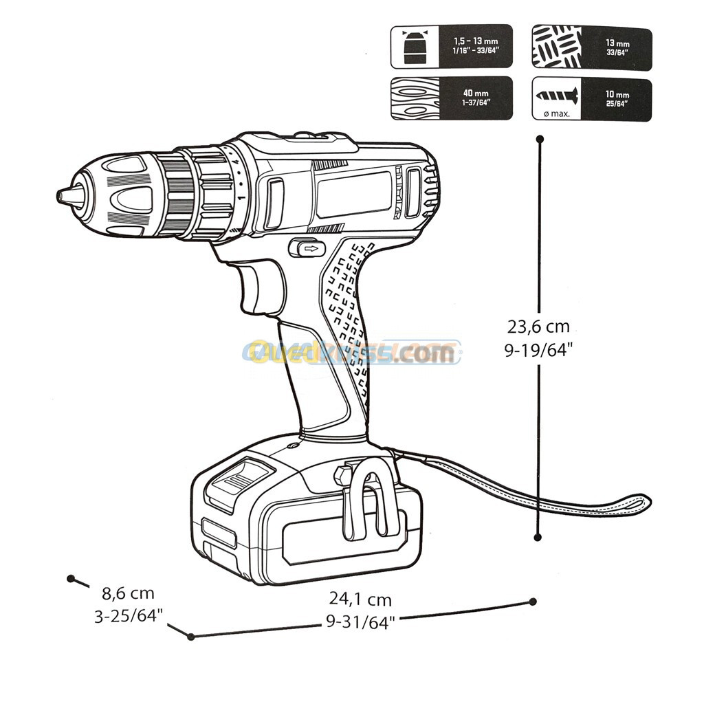 VISSEUSE 24V 2.0AH 40NM CROWN