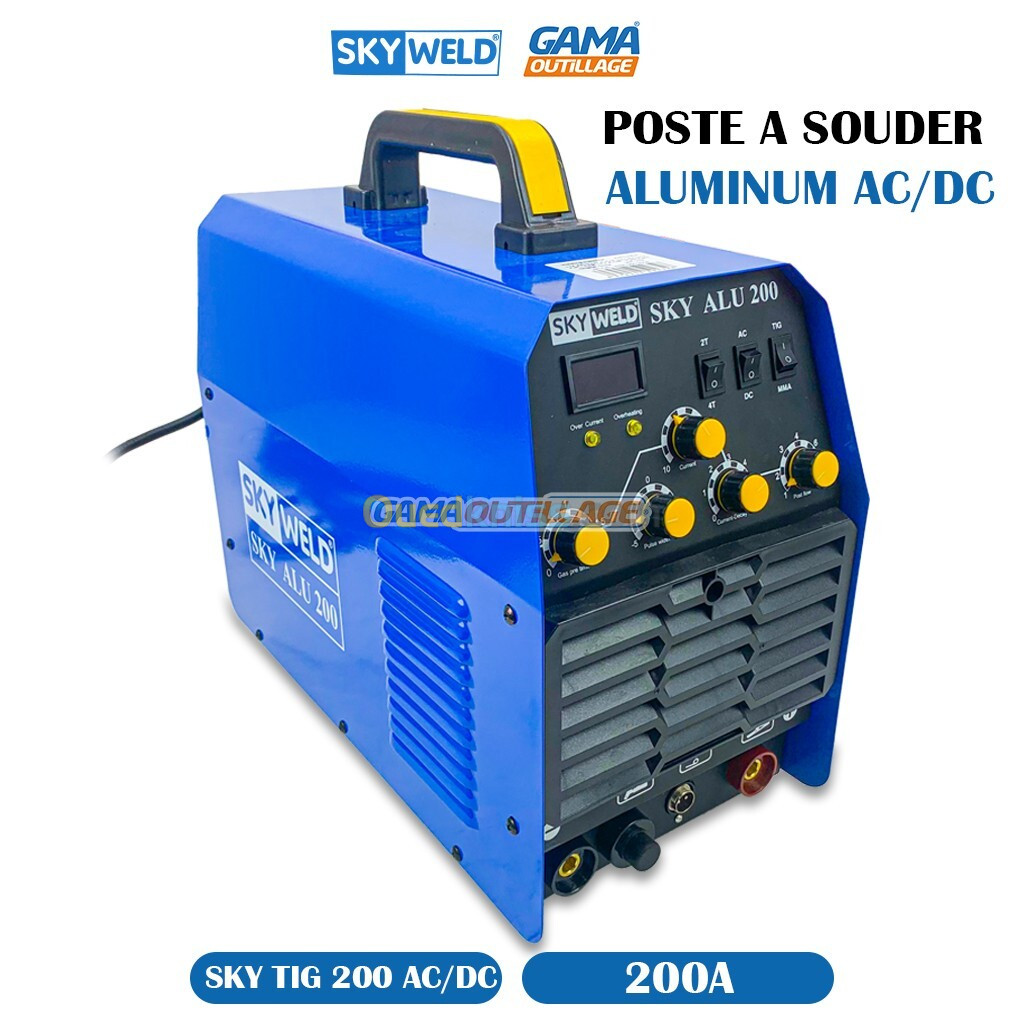 POSTE A SOUDER ALUMINUM 200A AC/DC SKYWELD