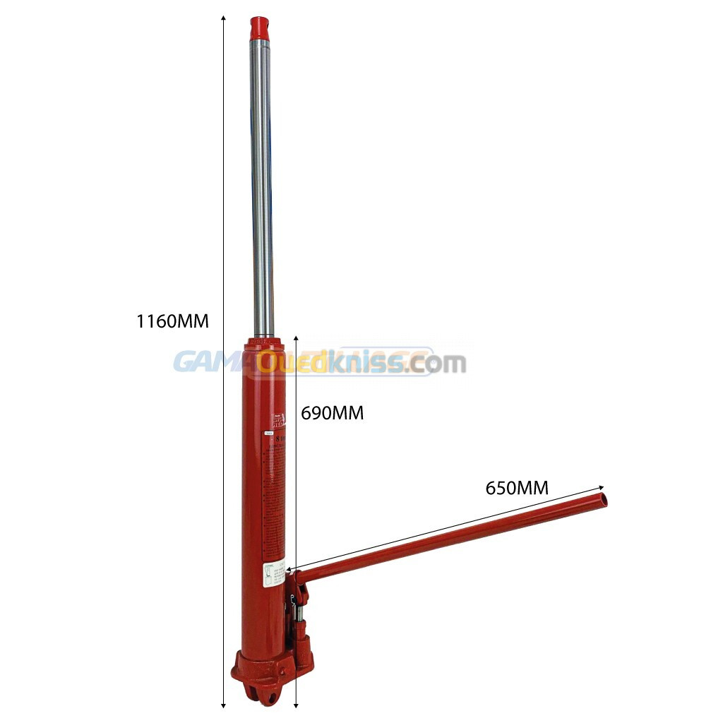 VERIN DE GIRAFE 8TON D/ACTION BIG RED