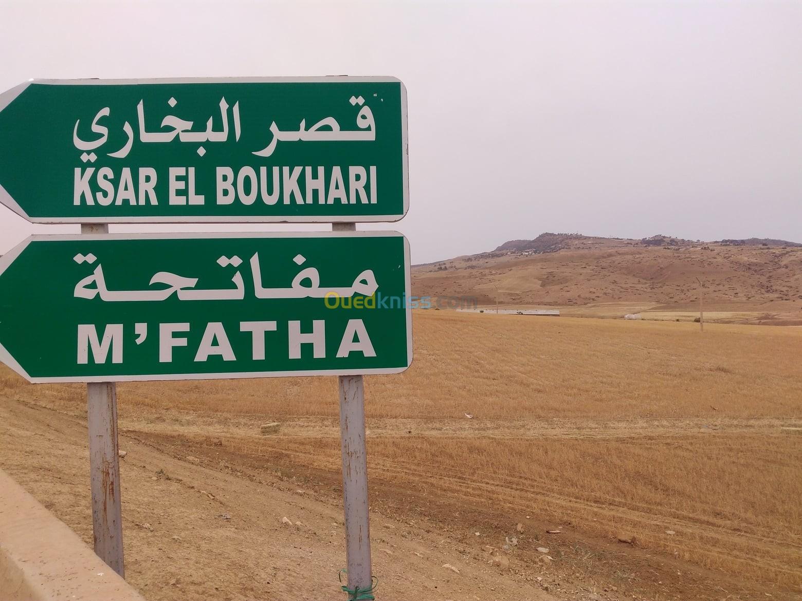 Vente Terrain Médéa Ksar boukhari