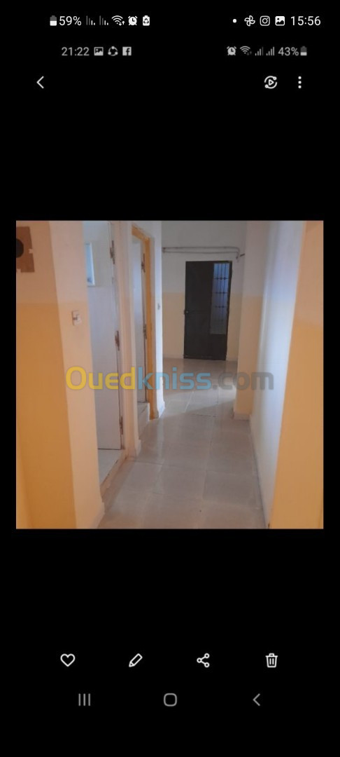 Vente Appartement F4 Sidi Bel Abbès Sidi bel abbes