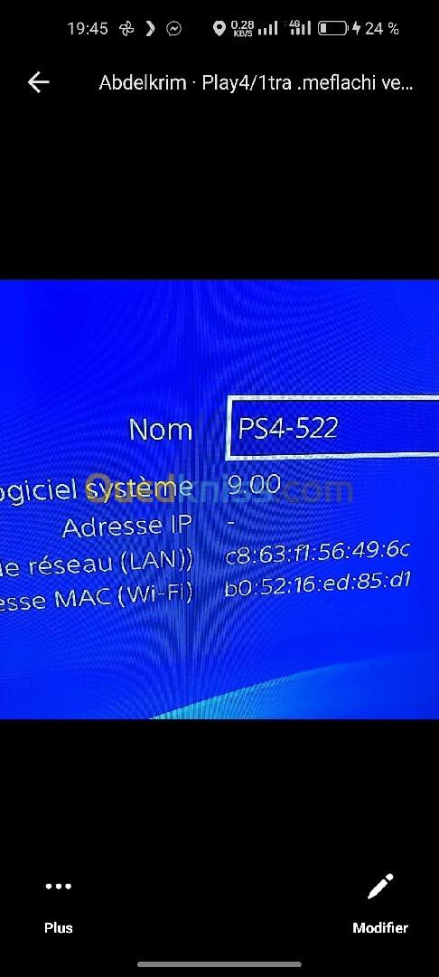 Ps4 slim 1 téra mfalashi 9:00 caba