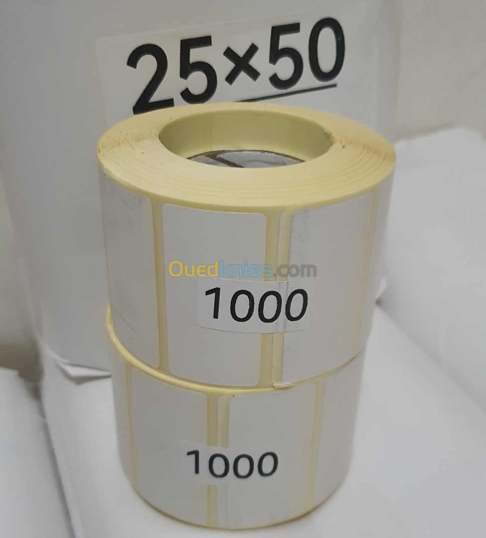 Étiquette thermique 25 x 50 1000 étiquettes 
