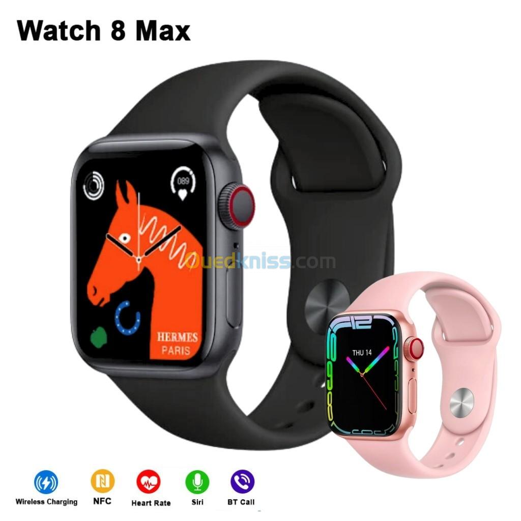   Previous Next Smart-Watch eggo 8 Max 1,85 pouces charge sans fil appel Bluetooth NFC