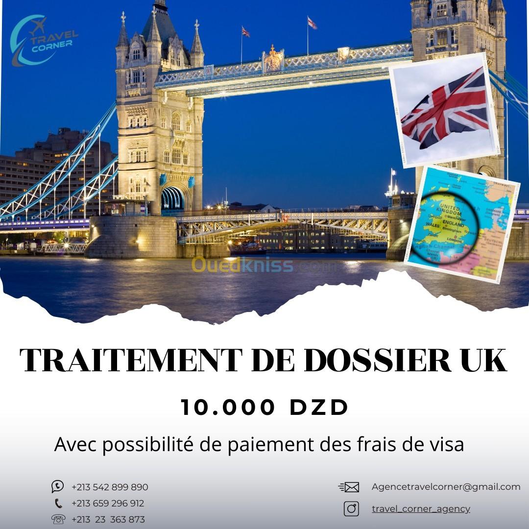 RDV ET TRAITEMENT VISA UK