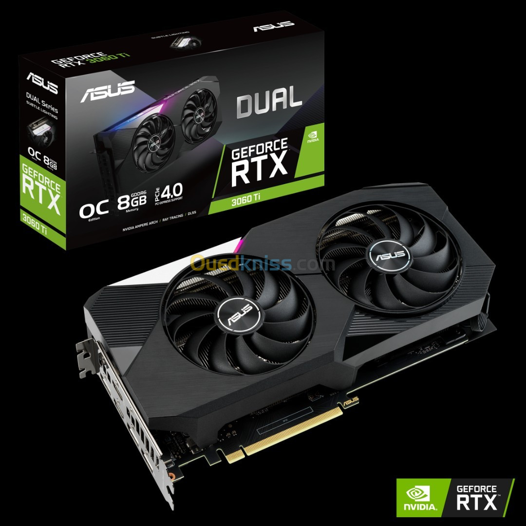 CARTE GRAPHIQUE ASUS DUAL RTX 3060 TI OC EDITION 8GB GDDR6