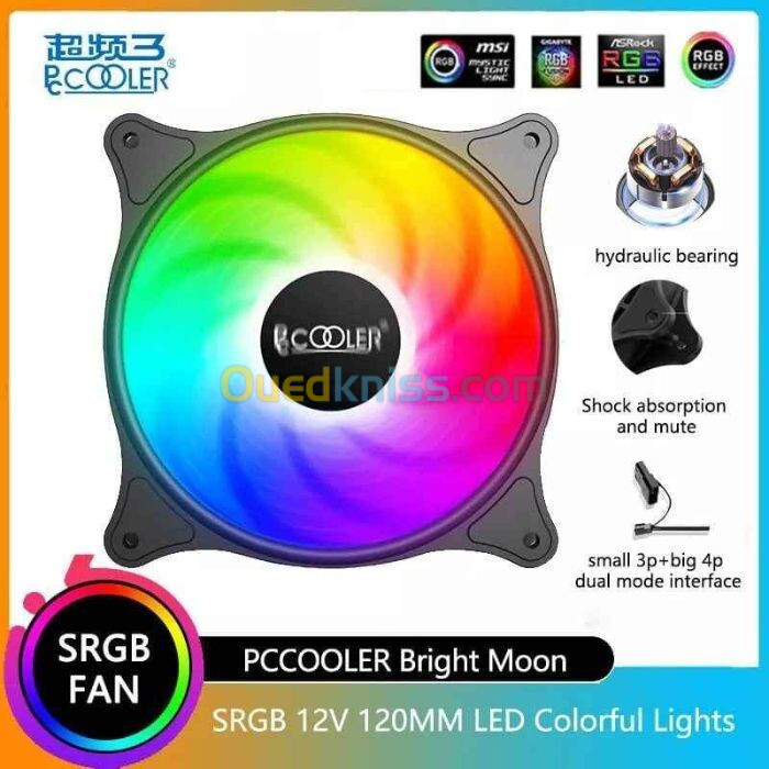 Fan RGB 120 Pccooler colorful silent PC