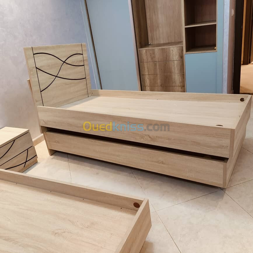 Lits bois MDF importation High Quality سرير