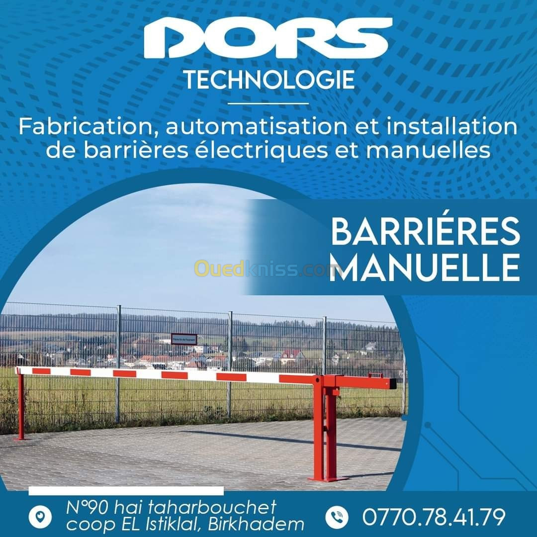 Fabrication barrière manuelle 