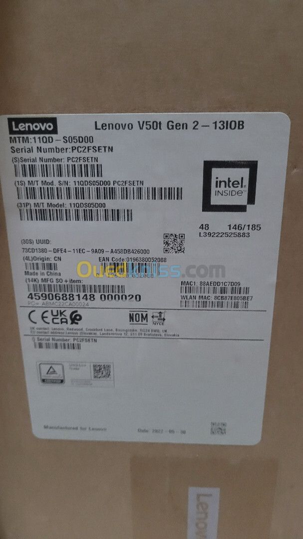 PC DE BUREAU LENOVO + ECRAN 21.5"