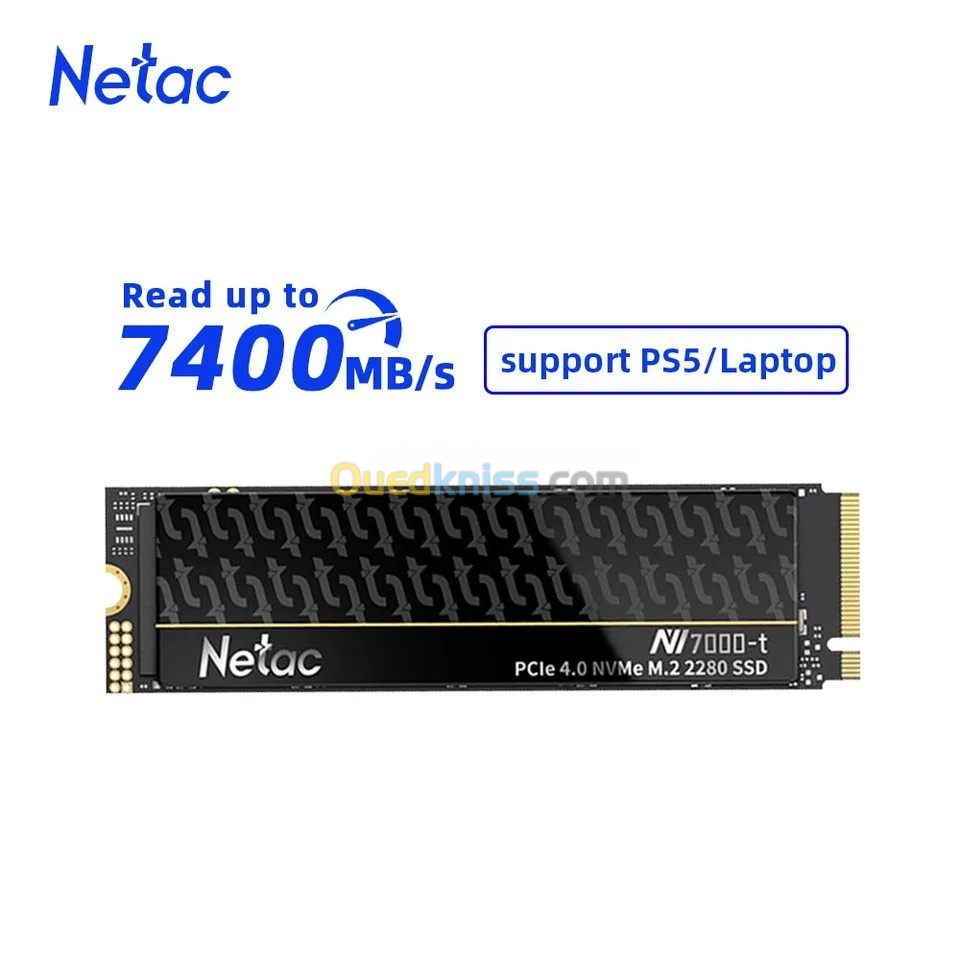 Netac NI 7000t SSD 512gb M.2 nvme PCIe Gen 4*4 compatible avec PS5