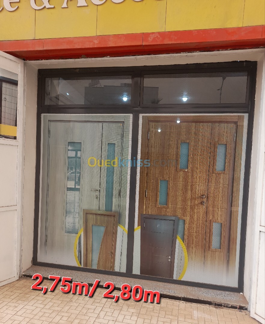 Vitrine aluminium