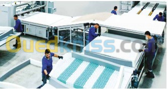 Usine de production de matelas 