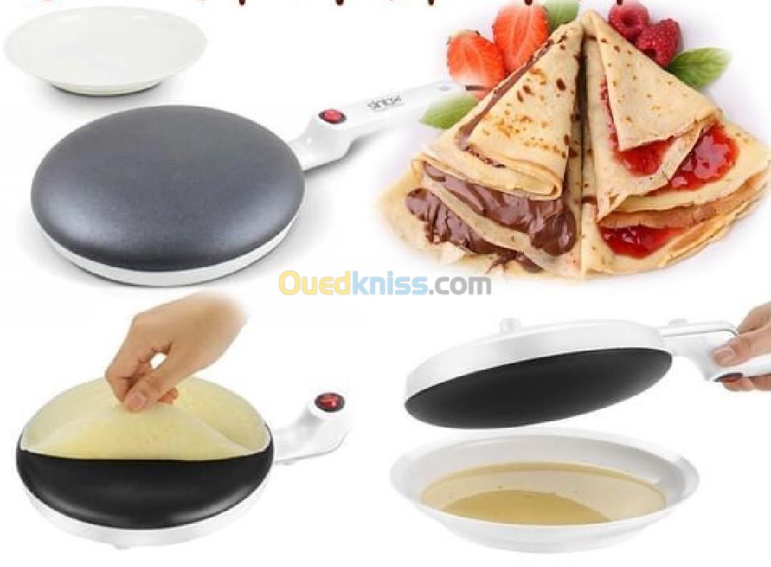 Crêpe makerصانع الكريب و الفطائر الكهربائي السهل و السريع الاستعمال مع سطح غير لاسق بسعر مغري