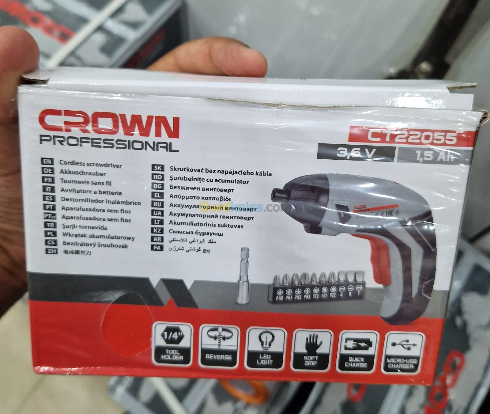 Tournevis nv crown CT22055 a Batterie 3.6v