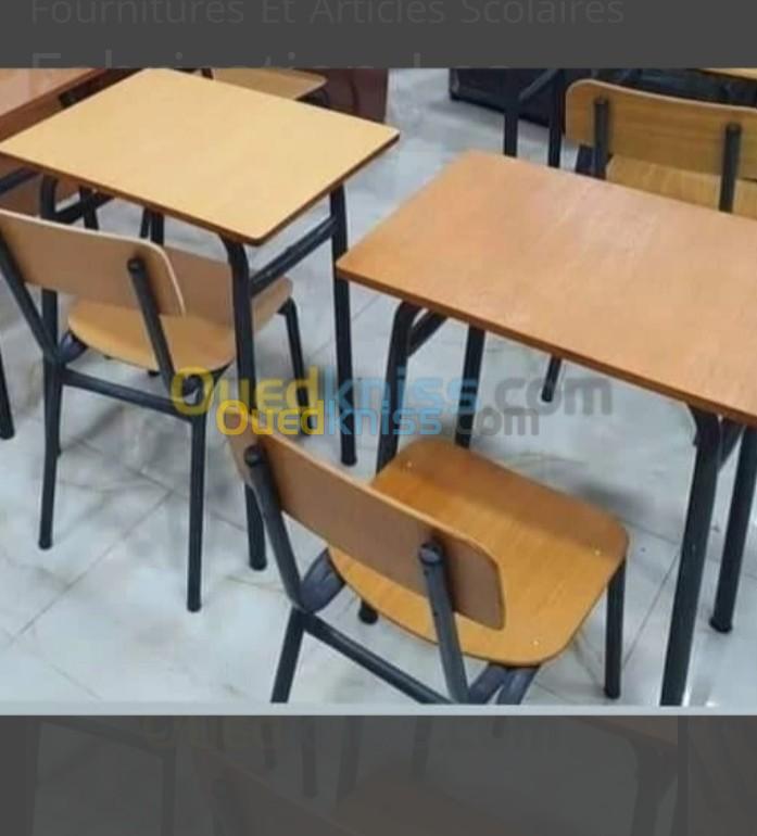 Tables scolaires et chaises 