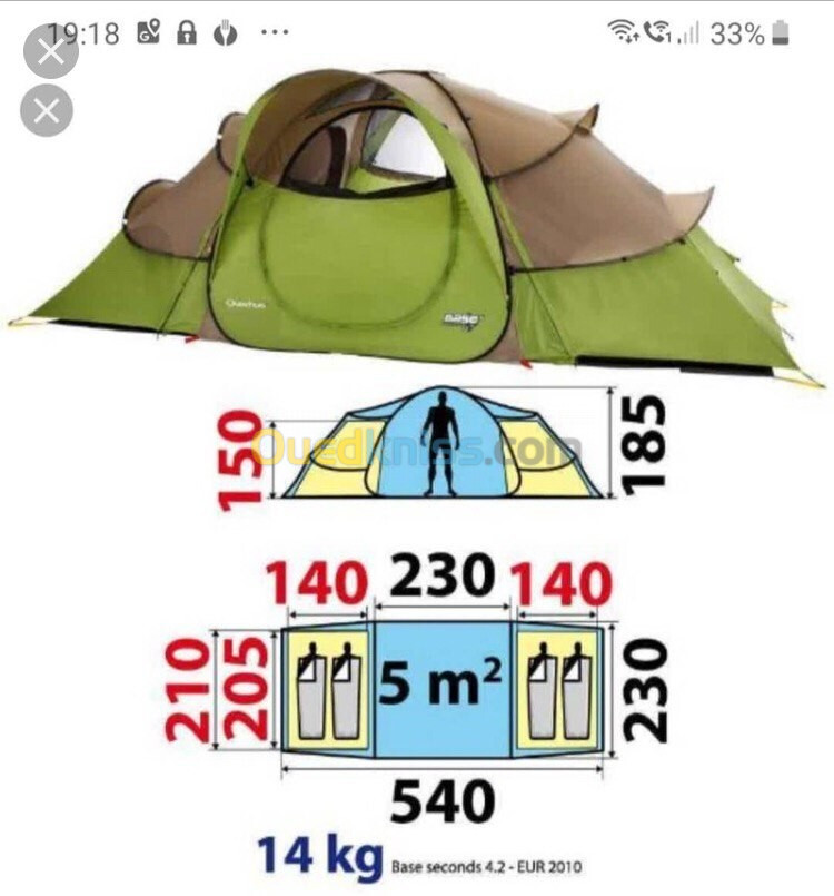 Tente Quechua base 4.2